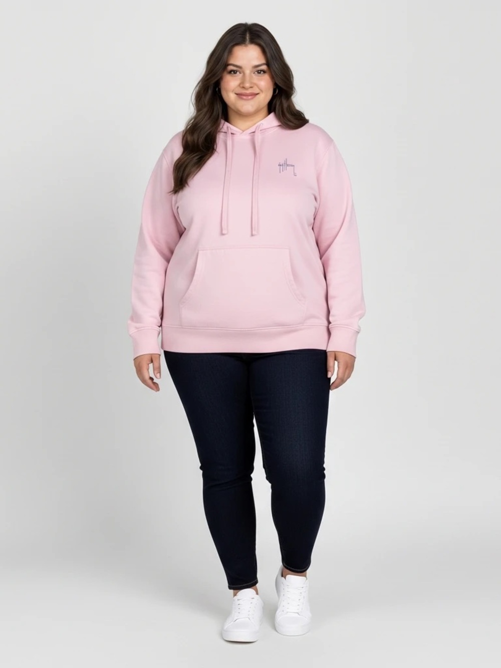 Guy Harvey Pink Hooded Pullover Graphic Sweatshirt Women's XL